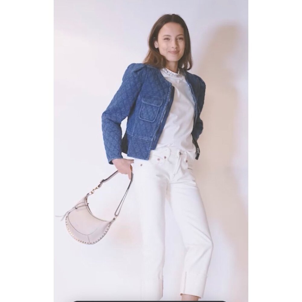 Isabel Marant Étoile Deliona Quilted Jacket – Light Blue | Size 2 - Picture 13 of 16
